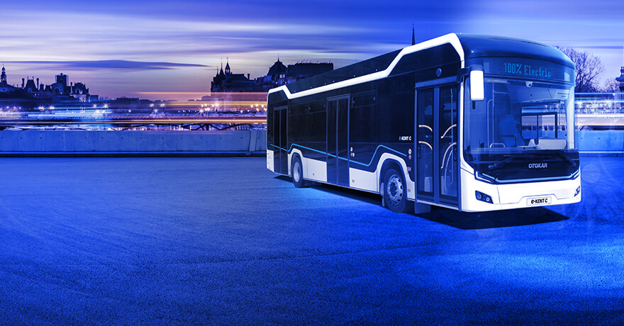 Otokar will exhibit its 12m electric public transportation bus e-Kent C at MENA Transport Congress and Exhibition