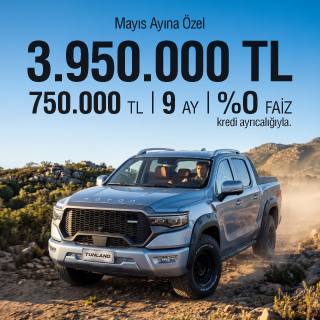 Foton Tunland V9 Özel Kampanyalı Fiyatı ve Kredi Ayrıcalığı ile Sizleri Bekliyor