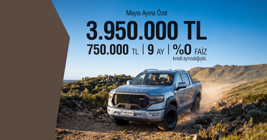 Foton Tunland V9 Özel Kampanyalı Fiyatı ve Kredi Ayrıcalığı ile Sizleri Bekliyor