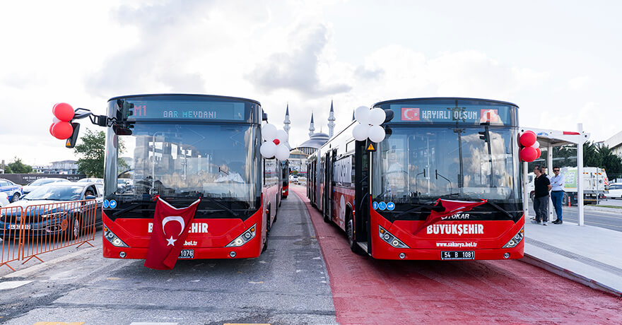 Otokar'dan Sakarya'ya  6 Adet KENT XL Metrobüs Teslimatı